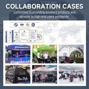 Tente de sport d'extérieur spacieuse, portable, imperméable, en tissu Oxford épais, facile à monter, de grande taille, carrée et pop-up, fournie par l'usine Da Niu - Product Image 5