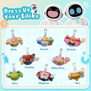 Porte-clés robot intelligent interactif Eiliko Multiverse avec coques interchangeables et emojis - Cadeau tendance - Product Image 6
