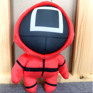 Peluche Uomo Mascherato con Cappuccio Rosso - Bambola Morbida Imbottita, Personaggio da Collezione Ispirato a <span class=keywords><strong>Squid</strong></span> <span class=keywords><strong>Game</strong></span> - Product Image 6