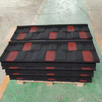 Farbenfrohe Witterungsbeständige Schindelstein-Beschichtete Metalldachziegel mit Anpassbarem Zubehör