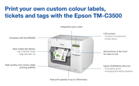 Imprimante Epson ColorWorks à faible investissement et abordable, équipement numérique 4 couleurs pour étiquettes personnalisées en rouleau