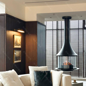 CRUISE <span class=keywords><strong>focolare</strong></span> resistente alle alte Temperature Comfort domestico moderno 900mm appeso camino elettrico piastra di ferro con diametro 1000mm - Product Image 1