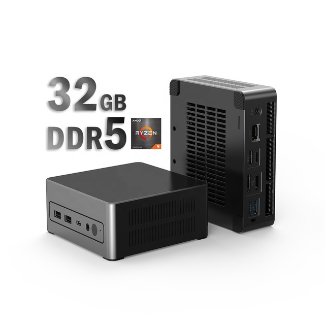 PC Gaming CPU AMD R7 6800HX 16GB 32GB DD5 512GB 1TB SSD NVMe Mini Pc 4K Dual Display USB3.2 Ordinateur Portable Laptop