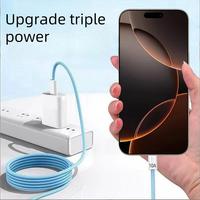 Câble tressé 3A PD 60W 1,5 m à charge rapide pour iPhone 15 Plus Samsung S24 Honor Ordinateur portable Batterie externe Outil de numérisation