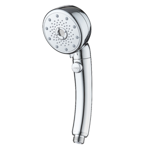 Hot Selling ABS Chrome Polished 5-Function <strong>Bathroom</strong> Shower Head Rainfall <strong>Nano</strong> Bubble with ON/OFF Button Made of Durable Plastic
