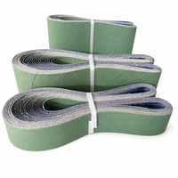 Bande abrasive en tissu céramique vert souple, en forme d'anneau, épaisseur 0,6 mm, pour le meulage, le polissage et l'ébavurage des lames métalliques