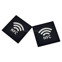 Étiquette en silicone NFC RFID 13,56 MHz NTAG424, étiquette intelligente imperméable et pliable pour vêtements et paiements