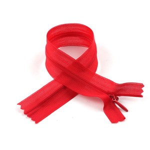 Vô Hình Đầy Màu Sắc 3 Chất Lượng <span class=keywords><strong>Nylon</strong></span> Dây Kéo Closed-End Với Ren Băng Nhà Dệt Gối Đệm May Áo Khoác Túi Dây Kéo - Product Image 5