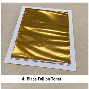 Rouleau de film réactif pour toner d'imprimante laser pour plastifieuse, invitations DIY, certificats, finition brillante ou mate, or ou argent - Product Image 4
