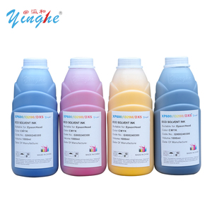 YingHe Eco solvente de alta calidad para tinta C M Y K colores para XP600/I3200/DX5 cabezal de impresión para Banner/SAV vinilo/lienzo/foto PP - Product Image 1