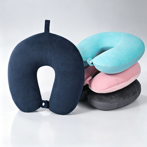 Cuscino da Viaggio a U Personalizzabile con Logo, Disponibile in Molti Colori, Cuscino per Collo in Schiuma a Particelle per Adulti, Ideale per Aereo - Product Image 1