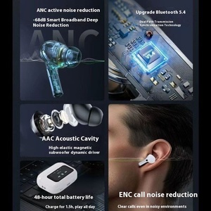 TWS ai A9 PRO in-ear cho tai nghe <span class=keywords><strong>Bluetooth</strong></span> Màn hình màu ANC màn hình cảm ứng Tuổi thọ pin dài cho Apple <span class=keywords><strong>Android</strong></span> - Product Image 2