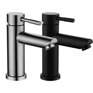 Commercio all'ingrosso nero in <span class=keywords><strong>acciaio</strong></span> <span class=keywords><strong>inox</strong></span> singolo manico lavabo rubinetto lavello miscelatore acqua <span class=keywords><strong>rubinetti</strong></span> caldo e freddo rubinetto per il <span class=keywords><strong>bagno</strong></span> - Product Image 2