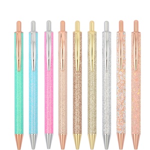 Bolígrafo metálico de alta calidad personalizado Bling Flash Light para bodas Selección multicolor para promoción Premium - Product Image 1