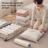Sac de compression sous vide PETPE 6 microns roulé à la main pour le rangement des vêtements, indispensable pour les vestes et les voyages