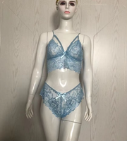 Set Bra dan Celana Dalam Wanita Berkualitas Tinggi dari Bahan Lace Transparan