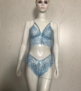 Conjunto de Lencería de Encaje de Alta Calidad para Mujer, Sujetador Transparente y Bragas - Product Image 6