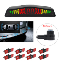 Kit de Sensores de Aparcamiento para Automóvil con Interruptor de Encendido/Apagado, Alarma de Punto Ciego, Zumbador, Radar Trasero LED, Sistema de Marcha Atrás Impermeable, 8 Sensores