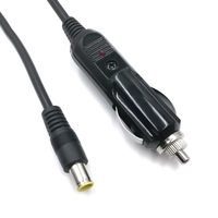 Cable de encendedor de cigarrillos de 12 V CC, cable de alimentación CC con conector macho de 5,5*2,1 mm a conector macho para encendedor de cigarrillos, cable de extensión de alimentación