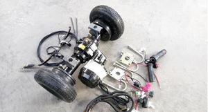 Ensemble d'essieu <span class=keywords><strong>arrière</strong></span> avec frein à disque et moteur différentiel EV de 10 kW pour tricycle de 570 mm pour <span class=keywords><strong>train</strong></span> sans rails - Product Image 5