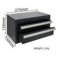 Mini coffre à outils en métal à 3 tiroirs, organisateur de loisirs en acier verrouillable pour pièces de modèles, jouets, rangement de matériel