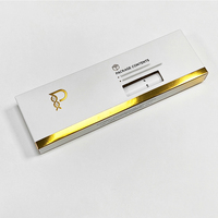 Boîte d'emballage personnalisée en papier recyclé avec feuille d'aluminium laser arc-en-ciel, boîte cadeau mate gaufrée avec impression quadricolore
