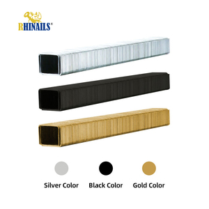 Clous en U série 10J Rhinails, 20 jauges, en acier galvanisé, à tige lisse, pour meubles, canapés et travaux du bois - Product Image 2
