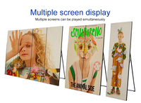Écran publicitaire numérique LED pliable et mobile P2.5 P3 avec support Wi-Fi pour centre commercial