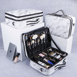 KEYSON make up organizer travel cosmetic case professional makeup box for makeup artist