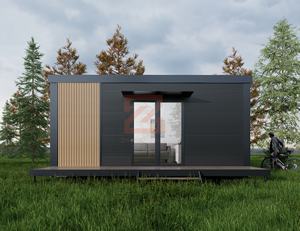 Modulaire prefab woningen Polen platte-pakket containerhuis houten geprefabriceerde prefab modulaire containerhuis naar Europa - Product Image 2