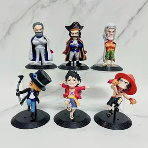 8-13cm cartoon One Pieces Action Figure Character Anime PVC action figures Set