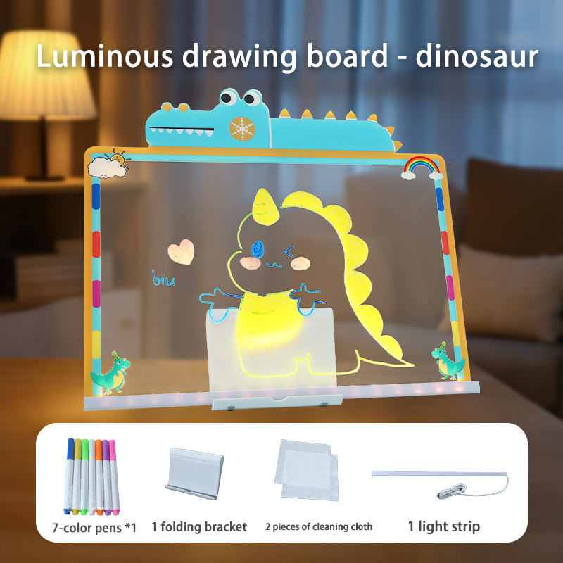 Oversized luminous panel-small dinosaur