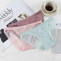 Culotte string en dentelle pour femme, sexy et séduisante, style français, ajourée, érotique, semi-transparente, respirante, taille basse, ODM, transfrontalier
