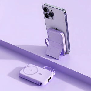 Cargador Portátil Multifuncional de 10000mAh con Carga Inalámbrica Magnética Rápida de 22.5W, Cables Integrados y Soporte - Product Image 6