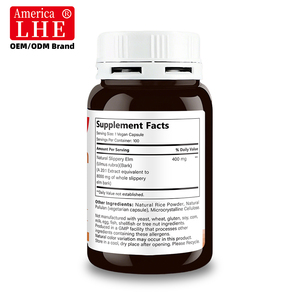 Suplemento Herbal Shecome Slippery Eim Sin GMO, Sin Gluten, Ayuda a la Protección de la Capa y el Tracto, 400 mg, 100 Cápsulas Vegetarianas de Slippery Eim - Product Image 6