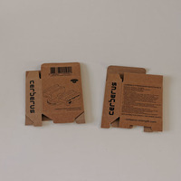 Boîte d'emballage en papier kraft personnalisée, boîtes d'emballage pour câbles de données USB, électronique grand public 3C, boîte d'emballage en papier kraft