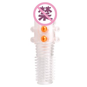 Funda para Pene Wolf Fang, Transparente, de Goma Suave, Anillo de Estimulación para Adultos, Set Dragon Ball Extendido - Product Image 4
