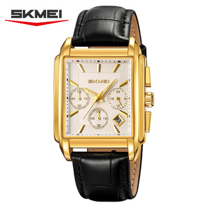 Orologio al quarzo <span class=keywords><strong>uomo</strong></span> in <span class=keywords><strong>acciaio</strong></span> 2339 e pelle Skmei orologio classico per gli uomini impermeabile fabbrica - Product Image 5