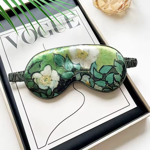 Vente chaude confortable bon ombrage masque pour les yeux de sommeil masque pour les yeux de sommeil en satin et soie avec personnalisation - Product Image 3