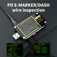 FNB48S PD Trigger Voltmeter Ammeter Pengukur Arus dan Voltmeter USB Tester QC4 + PD3.0 2.0 PPS Protokol Pengisian Cepat Uji Kapasitas