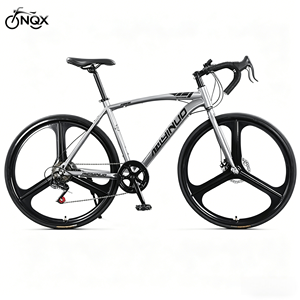 Nueva Bicicleta de Carretera y Gravel 700C Ultraligera y Ultrasrápida con Cuadro de Acero de Alto Carbono, 21/27 Velocidades, Frenos de Disco, Ideal para Ciclismo Deportivo - Product Image 1