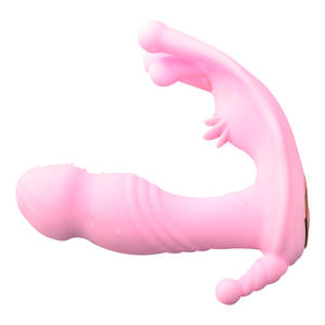 Tongkat Pijat Getar Pemanas <span class=keywords><strong>Penis</strong></span> Nirkabel Dikendalikan Jarak Jauh, Alat Bantu Masturbasi Wanita Erotis, Tahan Air IPX7 10 - Product Image 3