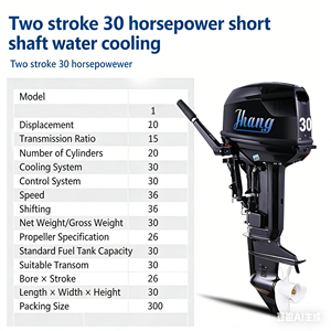 Nuevo Motor Fuera de Borda de Gasolina de 30 HP y 2 Tiempos, 496 CC, Refrigerado por Agua, Duradero, para Construcción y Reparación de Embarcaciones, OEM Disponible - Product Image 3