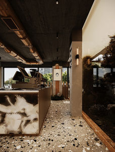 เคาน์เตอร์จัดแสดงของร้านกาแฟทำจากไม้ทันสมัยดีไซน์ภายในร้านขนมเฟอร์นิเจอร์จัดแสดงสินค้าตามสั่ง - Product Image 4