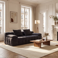 Hochdichter Schaumstoff-Sofa mit Tufting, Vakuumverpackt, Komfortabel, Maßgefertigt, B2B-Lieferant für Hotels, Apartments und Villen