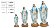 Statue Catholique de Jésus en Résine – Notre-Dame de la Vierge Marie, Crucifix et Décoration Religieuse Chrétienne – Cadeaux d'Église en Gros