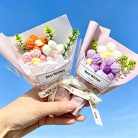Dropshipping – Nouveau bouquet de fleurs artificielles personnalisées de haute qualité, mini-bouquet de tournesols, fausses fleurs, cadeau