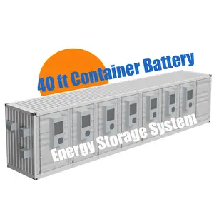 Ess Battery Container 1MWh 2MWh 3MWh 40 ft container Lifepo4 Battery Stored energy