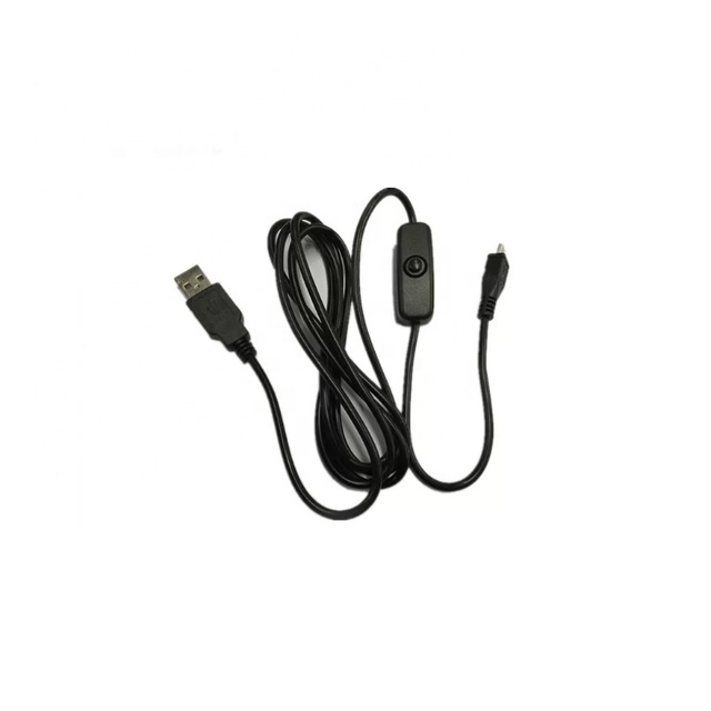 Module RPi USB to Micro USB with ON/OFF Switch Charger Power Cable for RPi 1meter