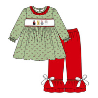 Tenue de Noël personnalisée pour bébés filles, vêtements d'hiver pour enfants, robe pour bébés filles mignons, thème de Noël